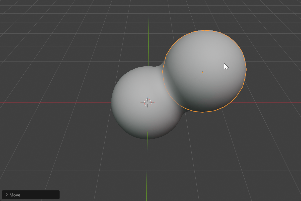 Union merging two shapes into one volume
